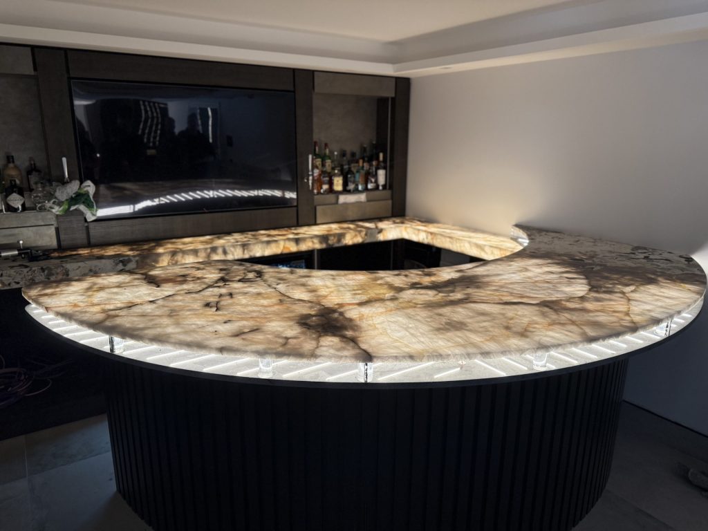 Patagonia backlit bar
